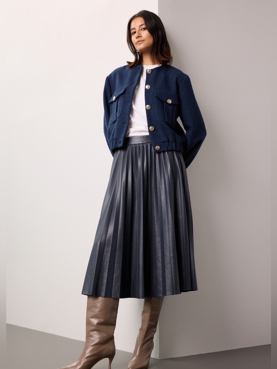 Scotch & Soda Dresses & Skirts - Scotch & Soda Navy Jacket with Cream Label Detail